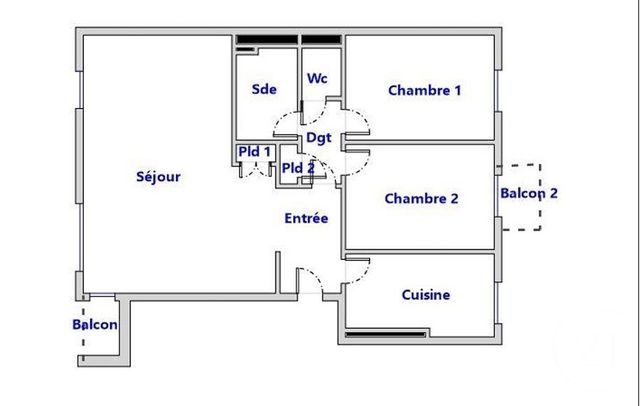 Appartement F3 &agrave; vendre - 3 pi&egrave;ces - 68,70 m2 - Levallois Perret - 92 - ILE-DE-FRANCE