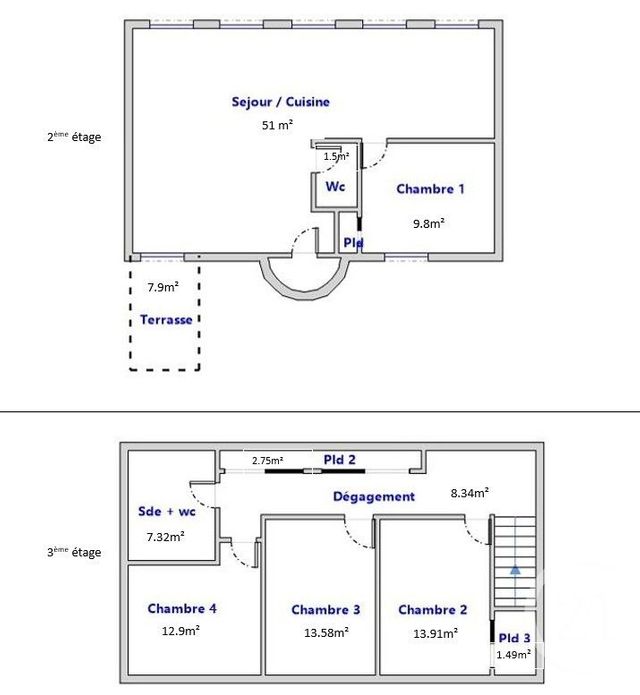 Appartement F5 &agrave; vendre - 5 pi&egrave;ces - 124 m2 - Les Lilas - 93 - ILE-DE-FRANCE