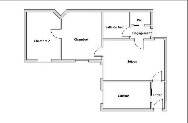 Appartement F3 &agrave; vendre - 3 pi&egrave;ces - 58,05 m2 - Levallois Perret - 92 - ILE-DE-FRANCE