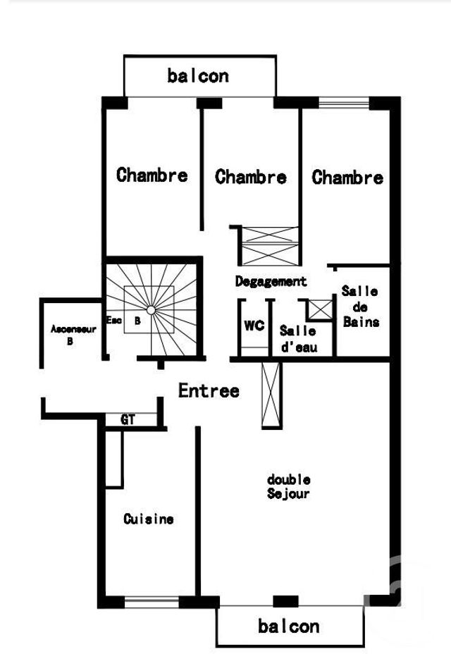 Appartement F4 à vendre - 4 pièces - 99 m2 - Rosny Sous Bois - 93 - ILE-DE-FRANCE