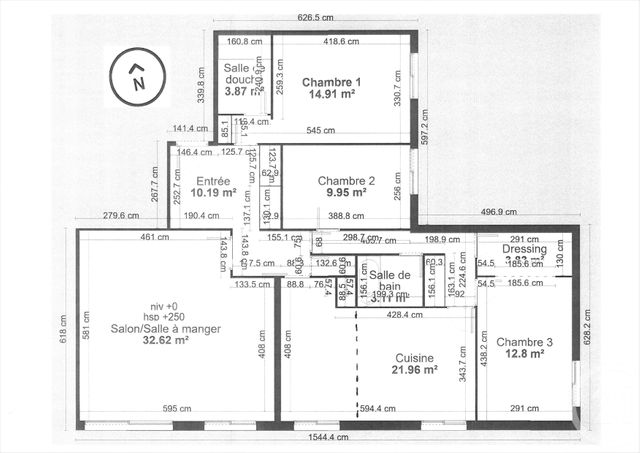 Appartement F5 à vendre - 6 pièces - 120,54 m2 - Caen - 14 - BASSE-NORMANDIE