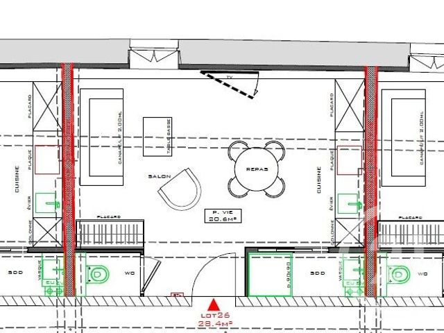 Appartement F1 à vendre - 1 pièce - 29 m2 - St Etienne - 42 - RHONE-ALPES