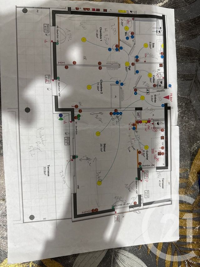 Appartement &agrave; vendre - 3 pi&egrave;ces - 75,80 m2 - St Etienne - 42 - RHONE-ALPES