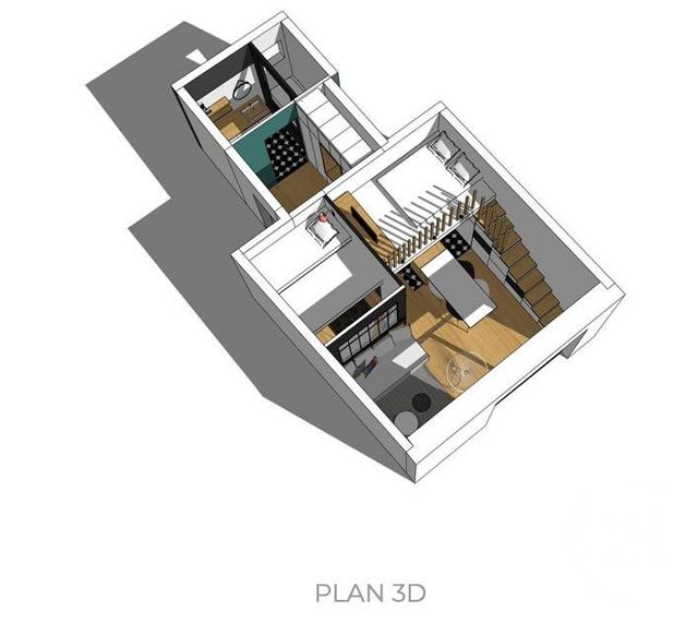 Appartement F2 à vendre - 3 pièces - 34,70 m2 - St Andre Des Eaux - 44 - PAYS-DE-LOIRE