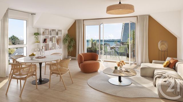 Appartement T3 &agrave; vendre - 3 pi&egrave;ces - 67,65 m2 - La Richardais - 35 - BRETAGNE