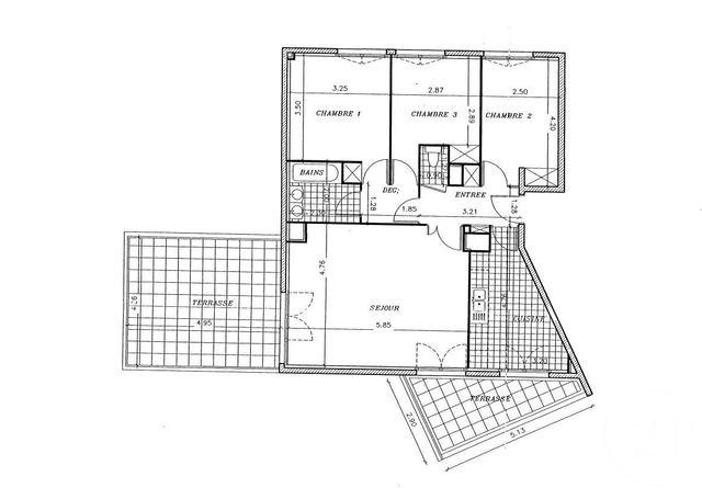 Appartement a louer clichy - 5 pièce(s) - 83 m2 - Surfyn