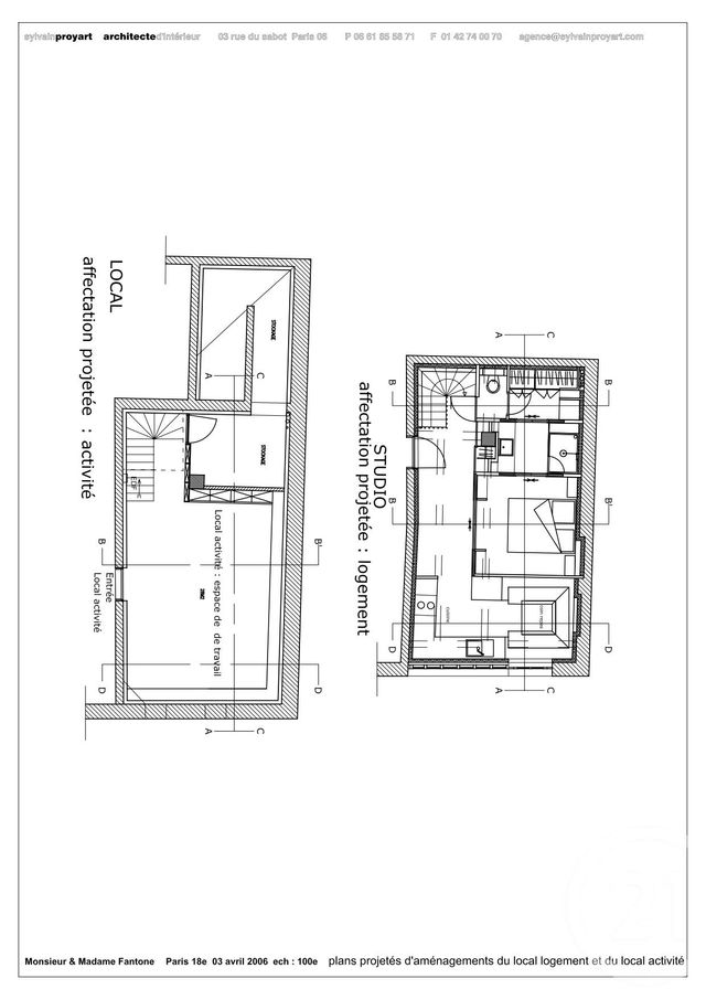 Appartement &agrave; vendre - 3 pi&egrave;ces - 76,77 m2 - Paris - 75018 - ILE-DE-FRANCE