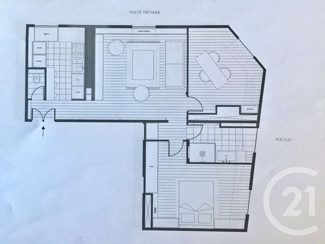 Appartement F3 &agrave; vendre - 3 pi&egrave;ces - 57,16 m2 - Paris - 75018 - ILE-DE-FRANCE