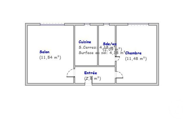 Appartement F2 &agrave; vendre - 2 pi&egrave;ces - 32,09 m2 - Clichy - 92 - ILE-DE-FRANCE