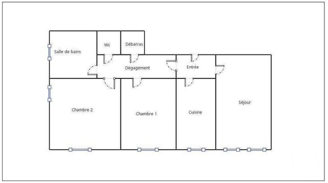 Appartement F3 &agrave; vendre - 3 pi&egrave;ces - 57,42 m2 - Clichy - 92 - ILE-DE-FRANCE