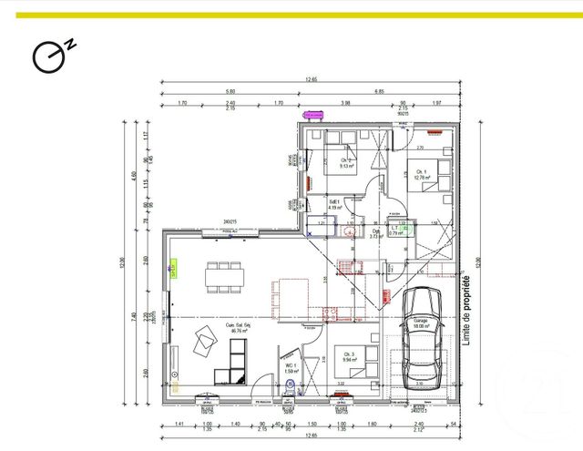 Maison à vendre - 4 pièces - 88,52 m2 - Machecoul St Meme - 44 - PAYS-DE-LOIRE