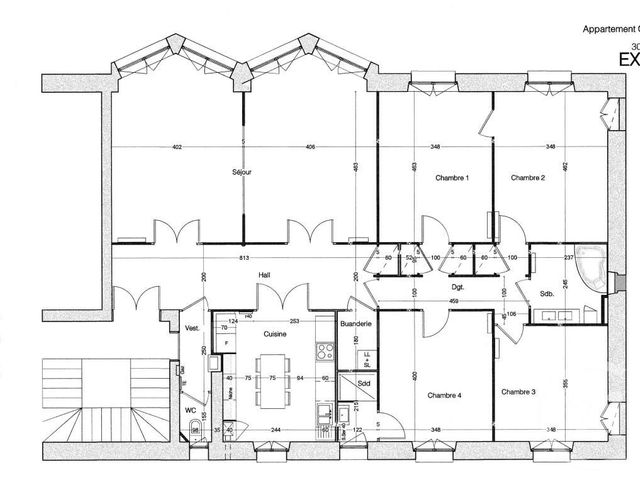 Appartement T6 &agrave; vendre - 6 pi&egrave;ces - 155 m2 - Grenoble - 38 - RHONE-ALPES