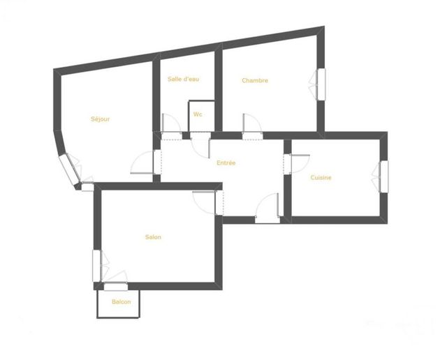 Appartement F3 &agrave; vendre - 3 pi&egrave;ces - 70,58 m2 - Grenoble - 38 - RHONE-ALPES