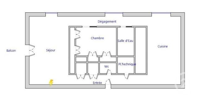 Appartement F2 &agrave; louer - 2 pi&egrave;ces - 70,21 m2 - Voiron - 38 - RHONE-ALPES