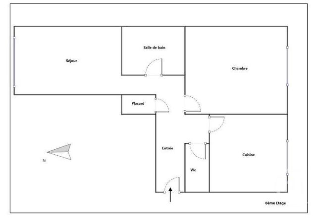 Appartement F2 &agrave; vendre - 2 pi&egrave;ces - 54,23 m2 - Montrouge - 92 - ILE-DE-FRANCE