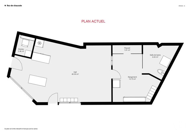 Appartement Local &agrave; vendre - 3 pi&egrave;ces - 61,43 m2 - 74 - RHONE-ALPES