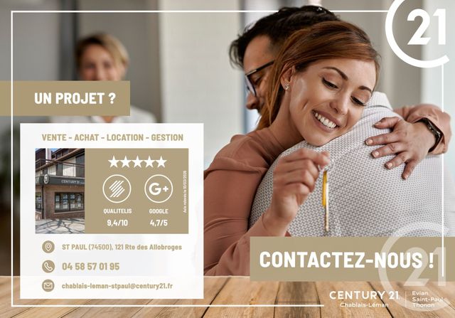 Maison &agrave; vendre - 4 pi&egrave;ces - 71,80 m2 - Chatel - 74 - RHONE-ALPES