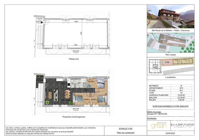 Appartement F4 à vendre CHEVENOZ