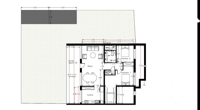 Appartement T3 &agrave; vendre - 3 pi&egrave;ces - 83 m2 - Bandol - 83 - PROVENCE-ALPES-COTE-D-AZUR