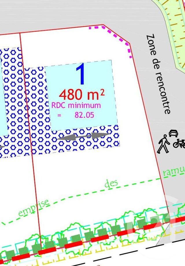 Terrain à vendre - 480 m2 - Peaule - 56 - BRETAGNE