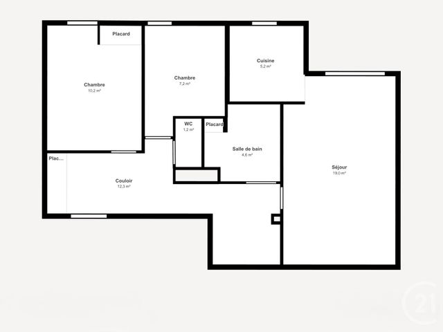 Appartement F3 &agrave; vendre - 3 pi&egrave;ces - 61,50 m2 - Le Croisic - 44 - PAYS-DE-LOIRE