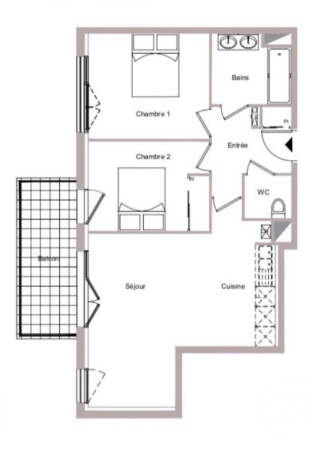 Appartement F3 &agrave; vendre - 3 pi&egrave;ces - 58,07 m2 - Claye Souilly - 77 - ILE-DE-FRANCE