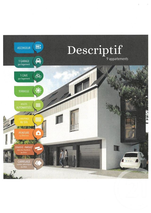 Appartement F4 &agrave; vendre - 4 pi&egrave;ces - 84,43 m2 - Strasbourg - 67 - ALSACE