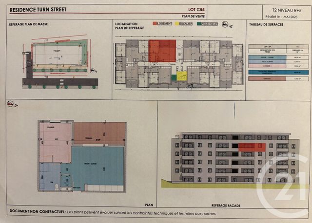 Appartement F2 à vendre - 2 pièces - 44,90 m2 - Bastia - 202 - CORSE