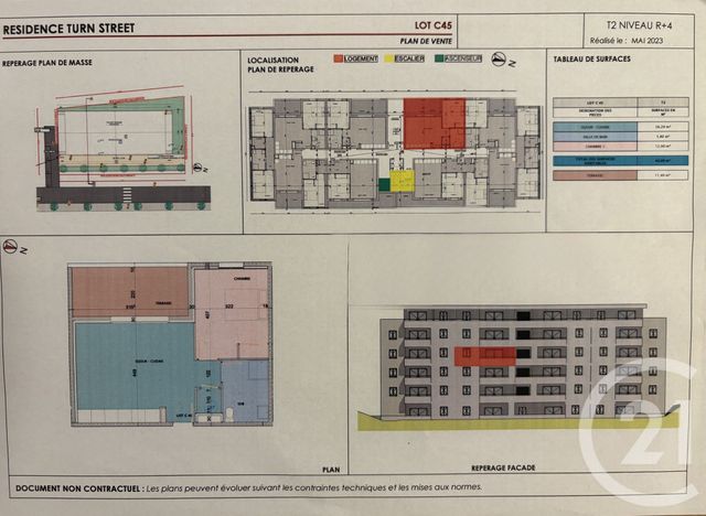 Appartement F2 à vendre - 2 pièces - 44,90 m2 - Bastia - 202 - CORSE
