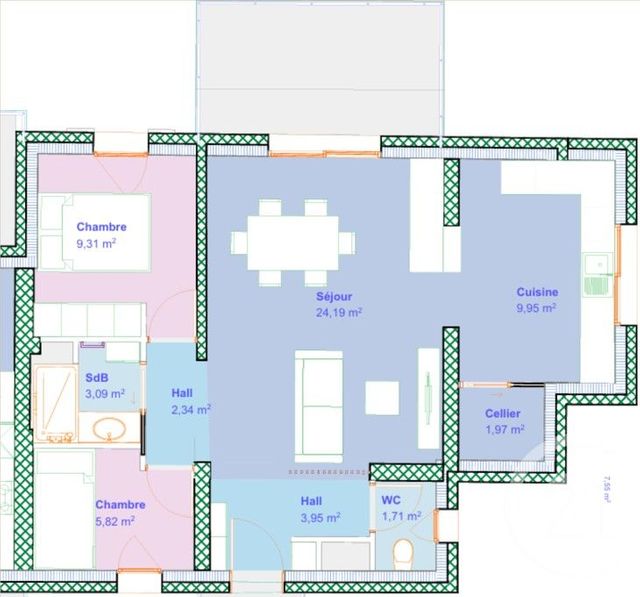 Appartement à vendre - 3 pièces - 62,33 m2 - Lumio - 202 - CORSE