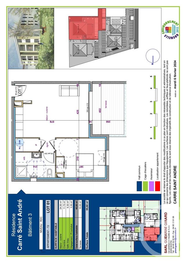 Appartement T2 &agrave; vendre - 2 pi&egrave;ces - 46 m2 - Borgo - 202 - CORSE