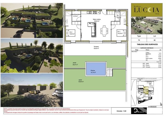 Maison &agrave; vendre - 3 pi&egrave;ces - 72,37 m2 - Oletta - 202 - CORSE