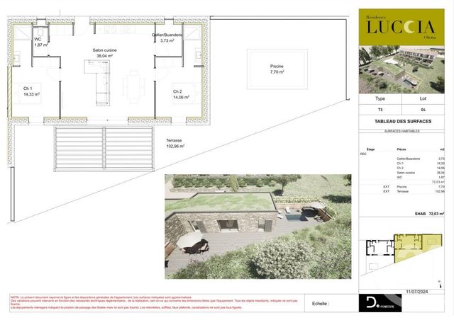 Maison &agrave; vendre - 3 pi&egrave;ces - 72 m2 - Oletta - 202 - CORSE