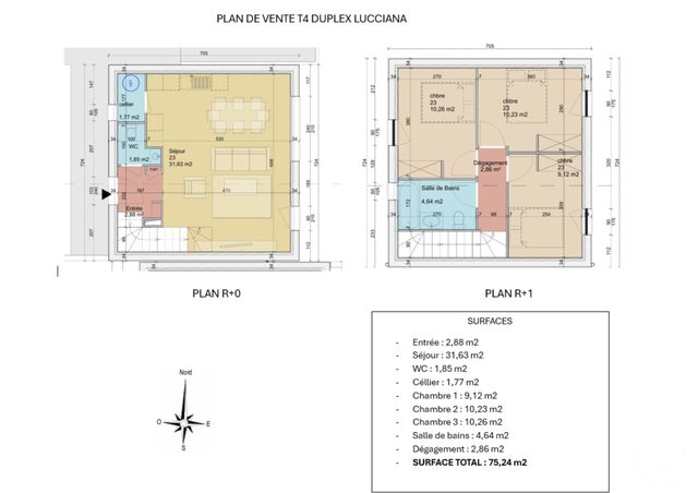 Maison &agrave; vendre - 4 pi&egrave;ces - 75 m2 - Lucciana - 202 - CORSE