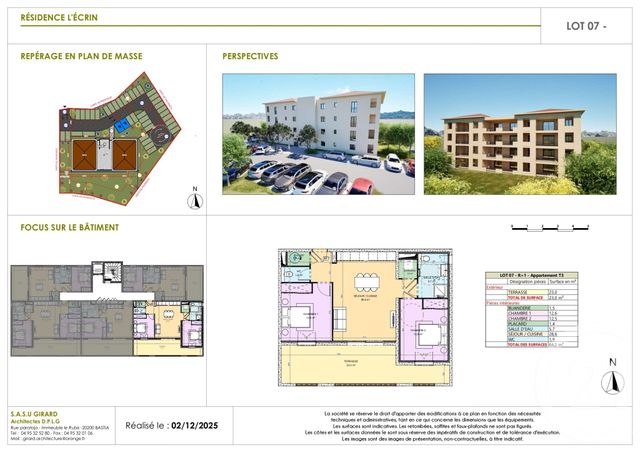 Appartement T3 &agrave; vendre - 3 pi&egrave;ces - 64,20 m2 - Porto Vecchio - 201 - CORSE