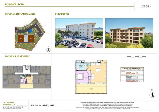 Appartement T2 &agrave; vendre - 2 pi&egrave;ces - 44,30 m2 - Porto Vecchio - 201 - CORSE