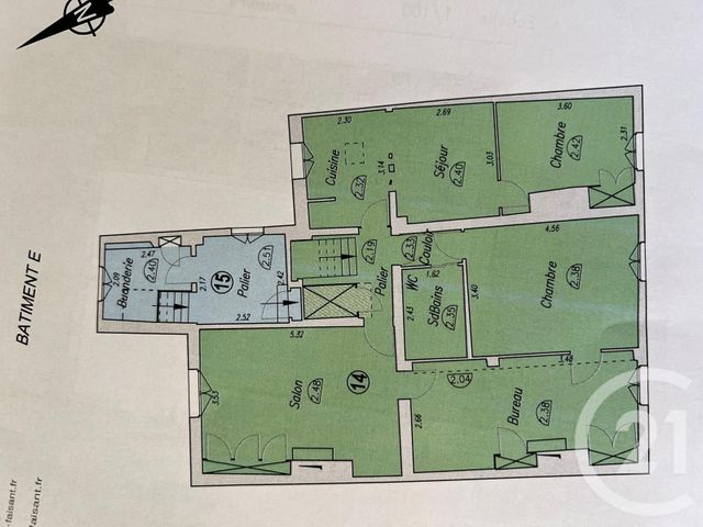 Appartement F3 &agrave; vendre - 4 pi&egrave;ces - 83,81 m2 - Houdan - 78 - ILE-DE-FRANCE