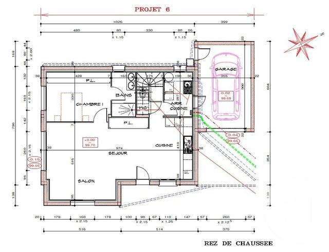 Maison &agrave; vendre - 6 pi&egrave;ces - 123,19 m2 - St Meen Le Grand - 35 - BRETAGNE