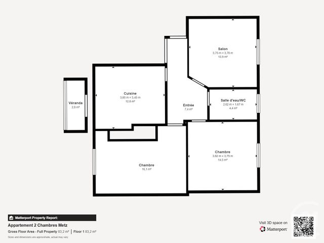Appartement F3 &agrave; vendre - 3 pi&egrave;ces - 75,28 m2 - Metz - 57 - LORRAINE
