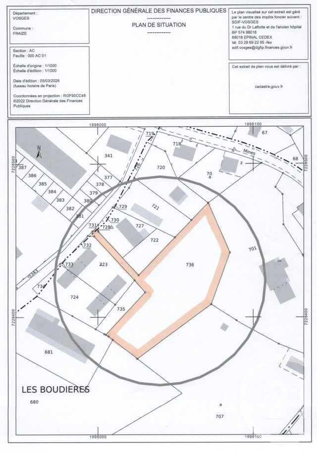 Terrain &agrave; vendre - 3765 m2 - Fraize - 88 - LORRAINE