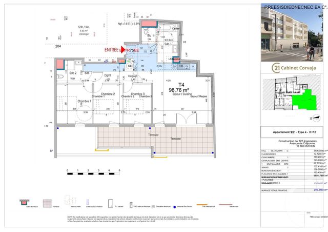 Appartement T4 &agrave; vendre - 4 pi&egrave;ces - 95,85 m2 - Istres - 13 - PROVENCE-ALPES-COTE-D-AZUR