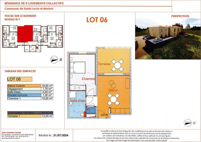 Appartement à vendre - 2 pièces - 43 m2 - Santa Lucia Di Moriani - 202 - CORSE