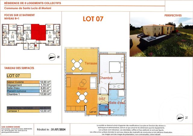 Appartement à vendre - 2 pièces - 43 m2 - Santa Lucia Di Moriani - 202 - CORSE