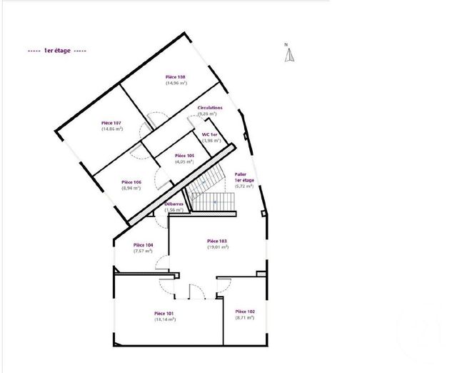 Immeuble &agrave; vendre - 494 m2 - Paris - 75013 - ILE-DE-FRANCE