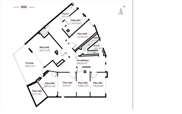Immeuble &agrave; vendre - 494 m2 - Paris - 75013 - ILE-DE-FRANCE