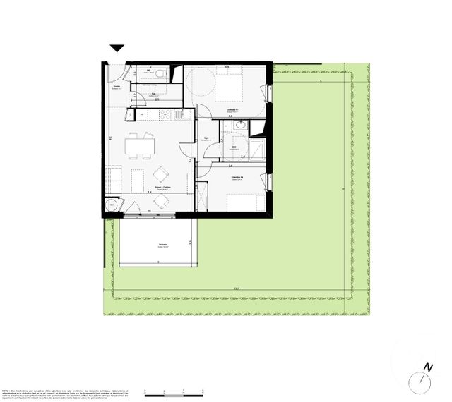Appartement F3 à vendre - 2 pièces - 42 m2 - Paimpol - 22 - BRETAGNE