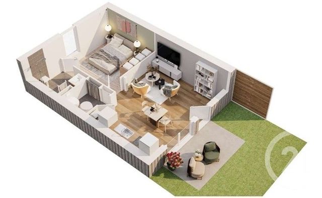 Maison &agrave; louer - 2 pi&egrave;ces - 39 m2 - Plouagat - 22 - BRETAGNE