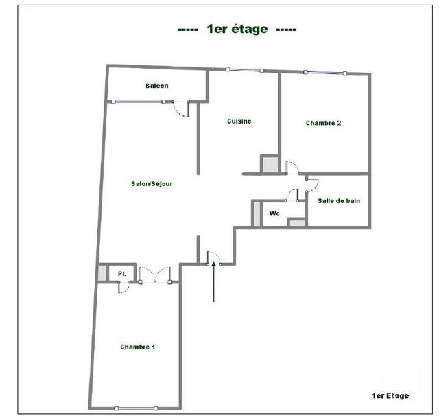 Appartement F3 &agrave; louer - 3 pi&egrave;ces - 62,15 m2 - Villeurbanne - 69 - RHONE-ALPES