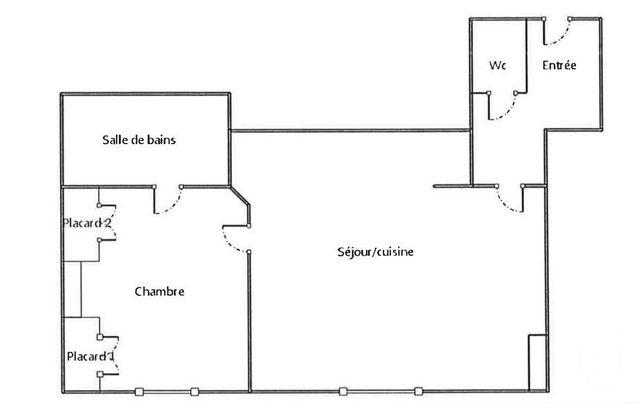 Appartement F2 &agrave; louer - 2 pi&egrave;ces - 36,55 m2 - Villeurbanne - 69 - RHONE-ALPES