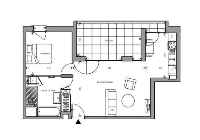 Appartement T2 &agrave; louer - 2 pi&egrave;ces - 49,56 m2 - Caluire Et Cuire - 69 - RHONE-ALPES